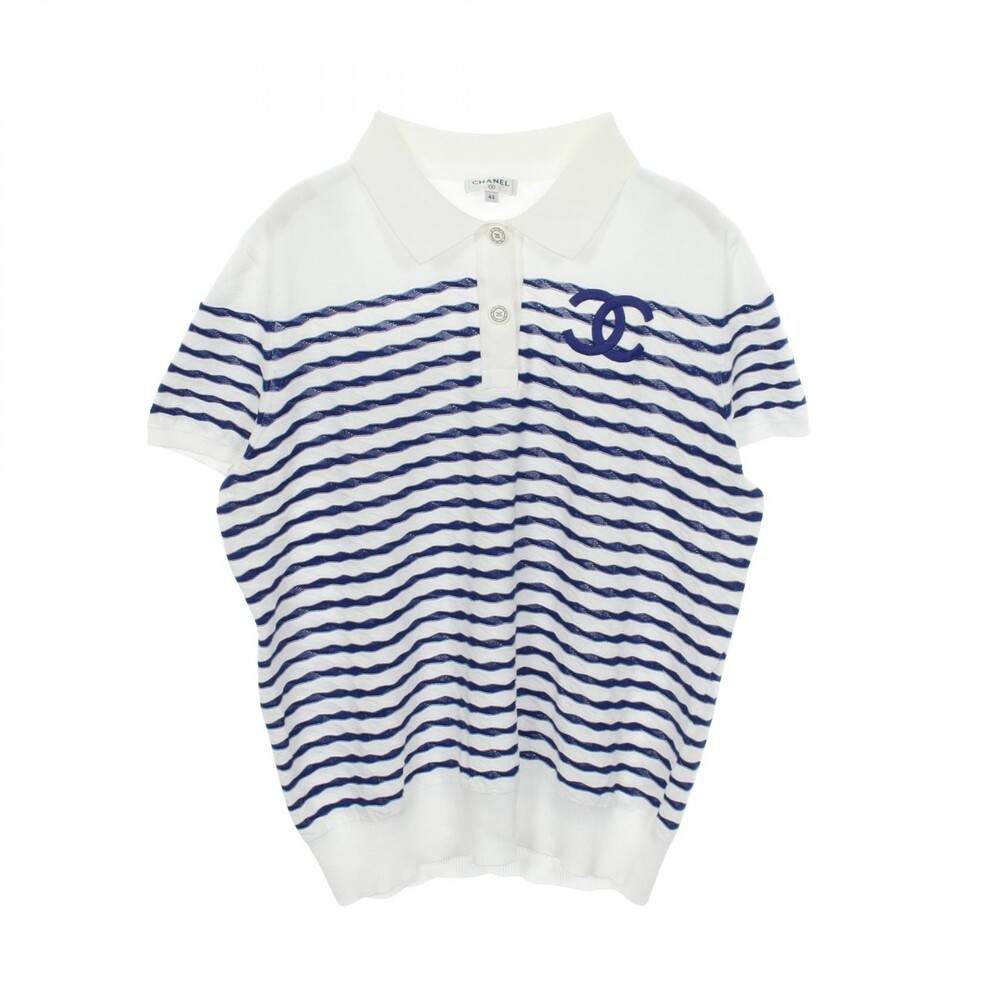 Chanel Coco Mark Border Knitwear Polo #338715C10B